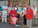 Wielerwedstrijd Zelzate 2008, Winnaar Patrick Cocquyt met burgemeester De Vilder