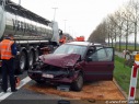 Ongeval geknelde E34 Moerbeke-Waas