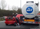 Ongeval geknelde E34 Moerbeke-Waas