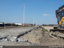 Werken kruispunt Cosmos Zelzate, R4 richting Zelzate