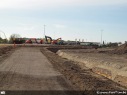 Werken kruispunt Cosmos Zelzate, fietspad richting Wachtebeke
