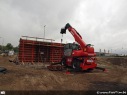 Werken kruispunt Cosmos Zelzate, bekisting