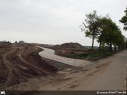 Werken kruispunt Cosmos Zelzate, fietspad