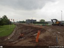 Werken kruispunt Cosmos Zelzate, aansluiting vanuit Gent (R4)