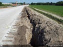 Werken kruispunt Cosmos Zelzate, afrit richting Zelzate