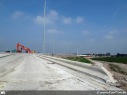 Werken kruispunt Cosmos Zelzate, betonnen borduren