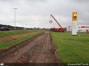 Werken kruispunt Cosmos Zelzate, fietspad richting Zelzate (kant Rosteyne)