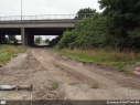 Werken kruispunt Cosmos Zelzate, fietspad richting Gent (kant Rosteyne)