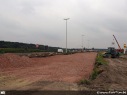 Werken kruispunt Cosmos Zelzate, R4 richting Gent