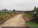 Werken kruispunt Cosmos Zelzate, fietspad richting Gent (kant Rosteyne)