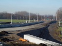 Werken kruispunt Cosmos Zelzate, afrit richting E34