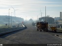 Werken kruispunt Cosmos Zelzate, afrit richting Gent